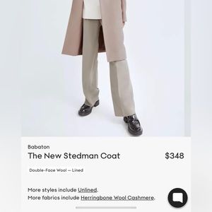 My new aritzia babaton stedman wool coat, in colour dovetail taupe size small